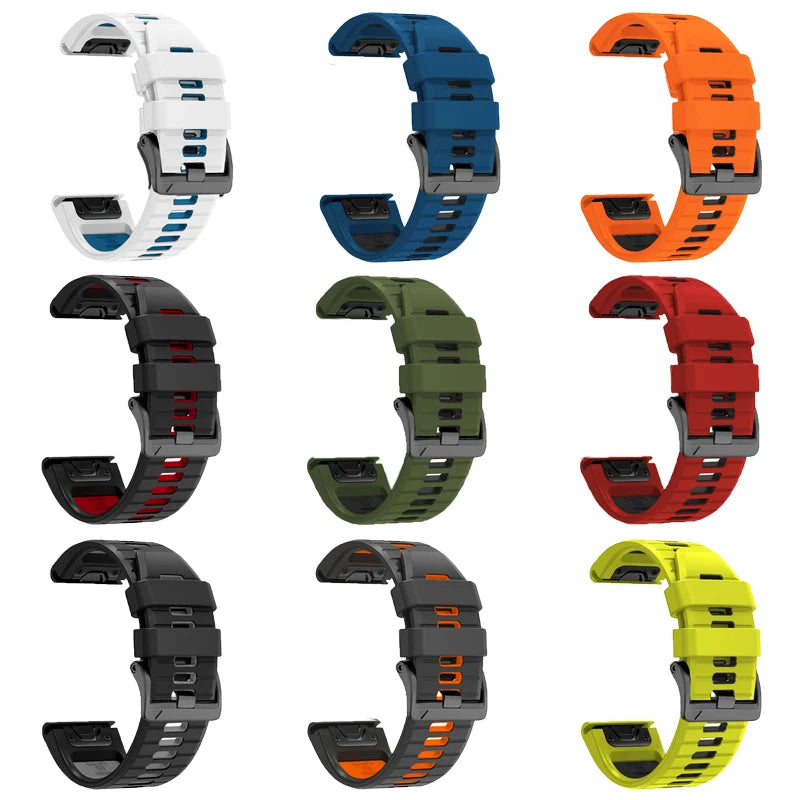 QuickFit 22/26mm Silikonarmband für Garmin MARQ
