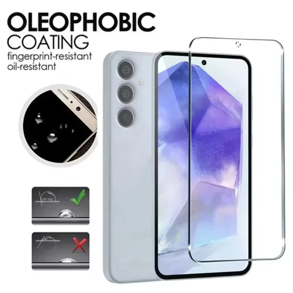 5-pack tempered glass screen protectors for Samsung A12–A72 S10E