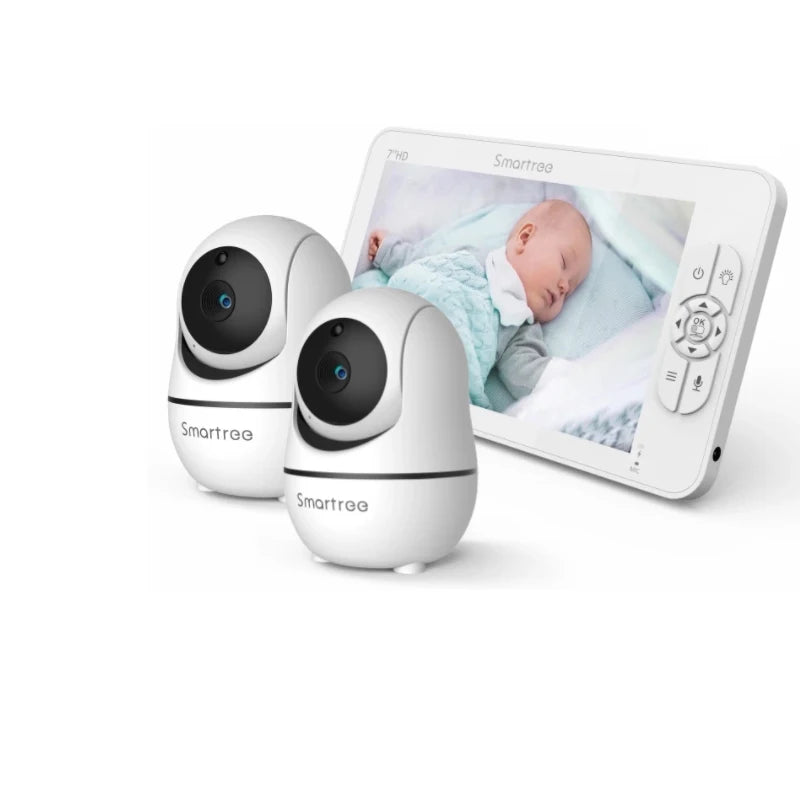 7" HD Video Baby Monitor with 2 Cameras and Zoom