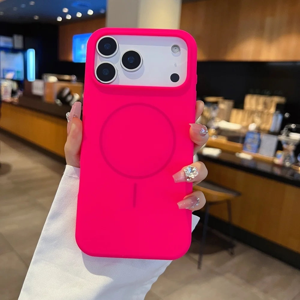 Matte Liquid Silicone Hülle für iPhone 17 Magsafe