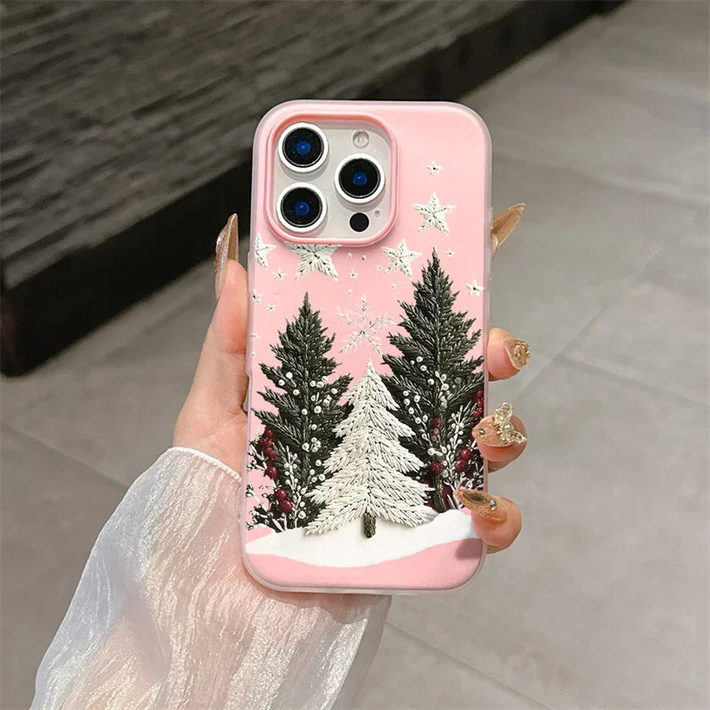 Cute Matte Christmas Tree Phone Case for Google Pixel
