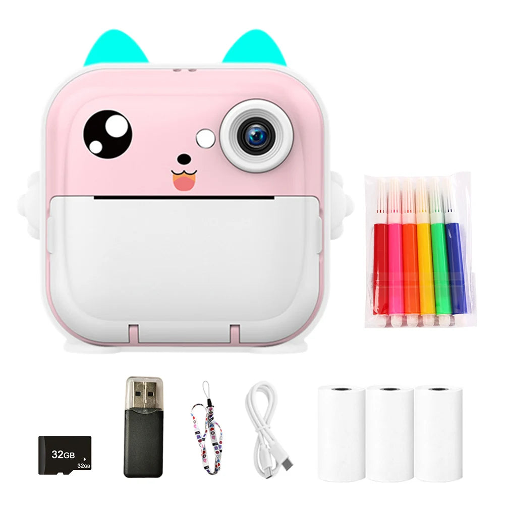 Portable mini thermal printer Bluetooth 200dpi USB