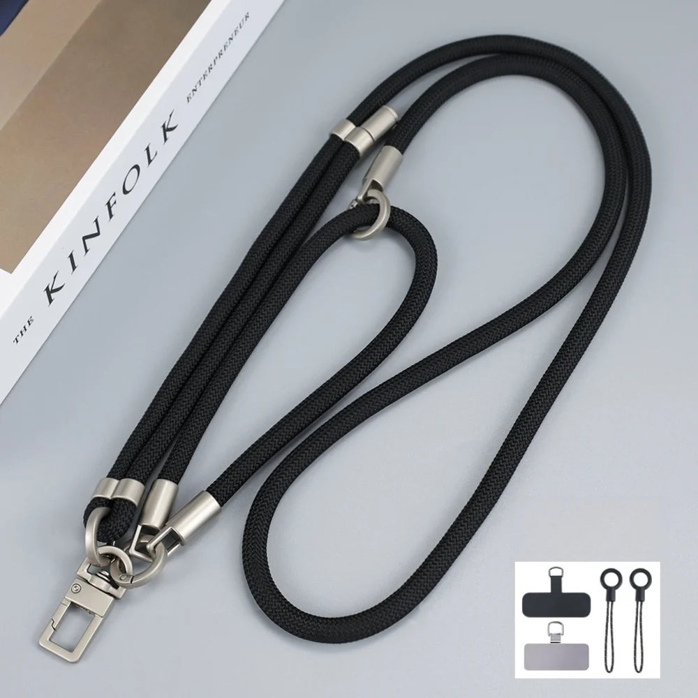 150 cm verstellbares Handy-Lanyard mit abnehmbarem Kartenclip