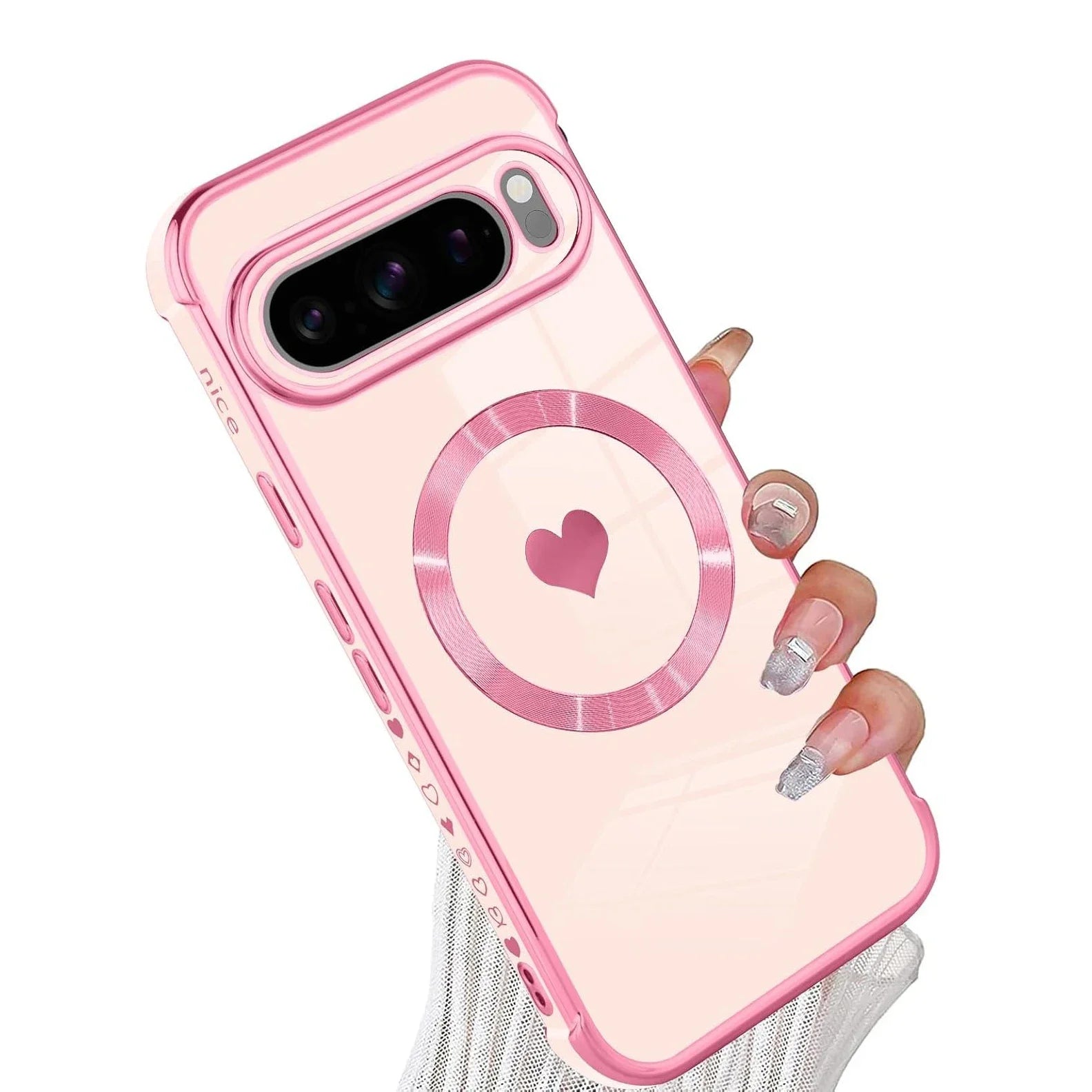 Magnetic Love Heart Case for Google Pixel 9
