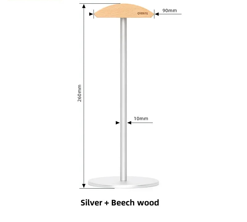 Kopfhörer Halter Walnuss Minimalistisch – Design Headset Ständer aus Holz