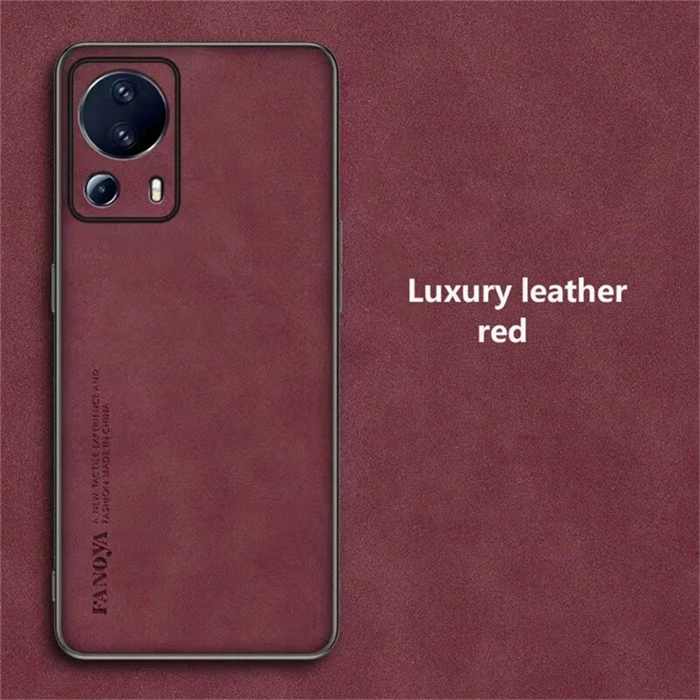 Lammfell Lederhülle für Xiaomi 13 Lite