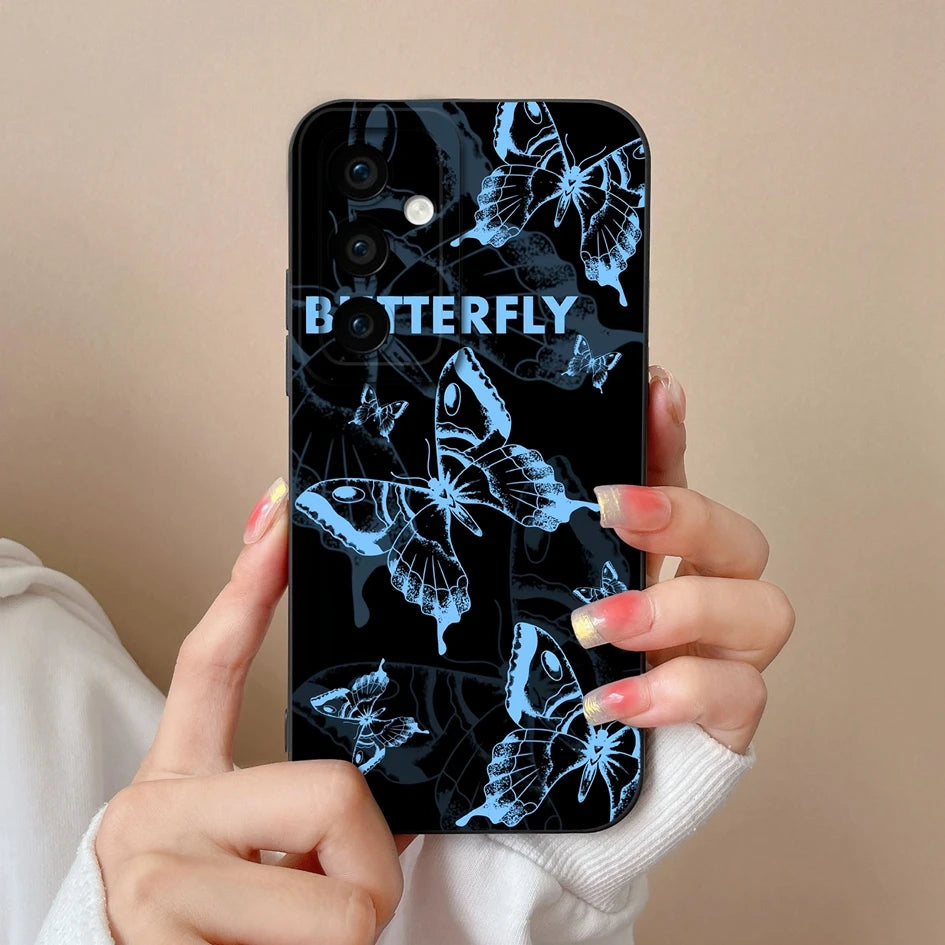 Leopard print silicone case with camera protection