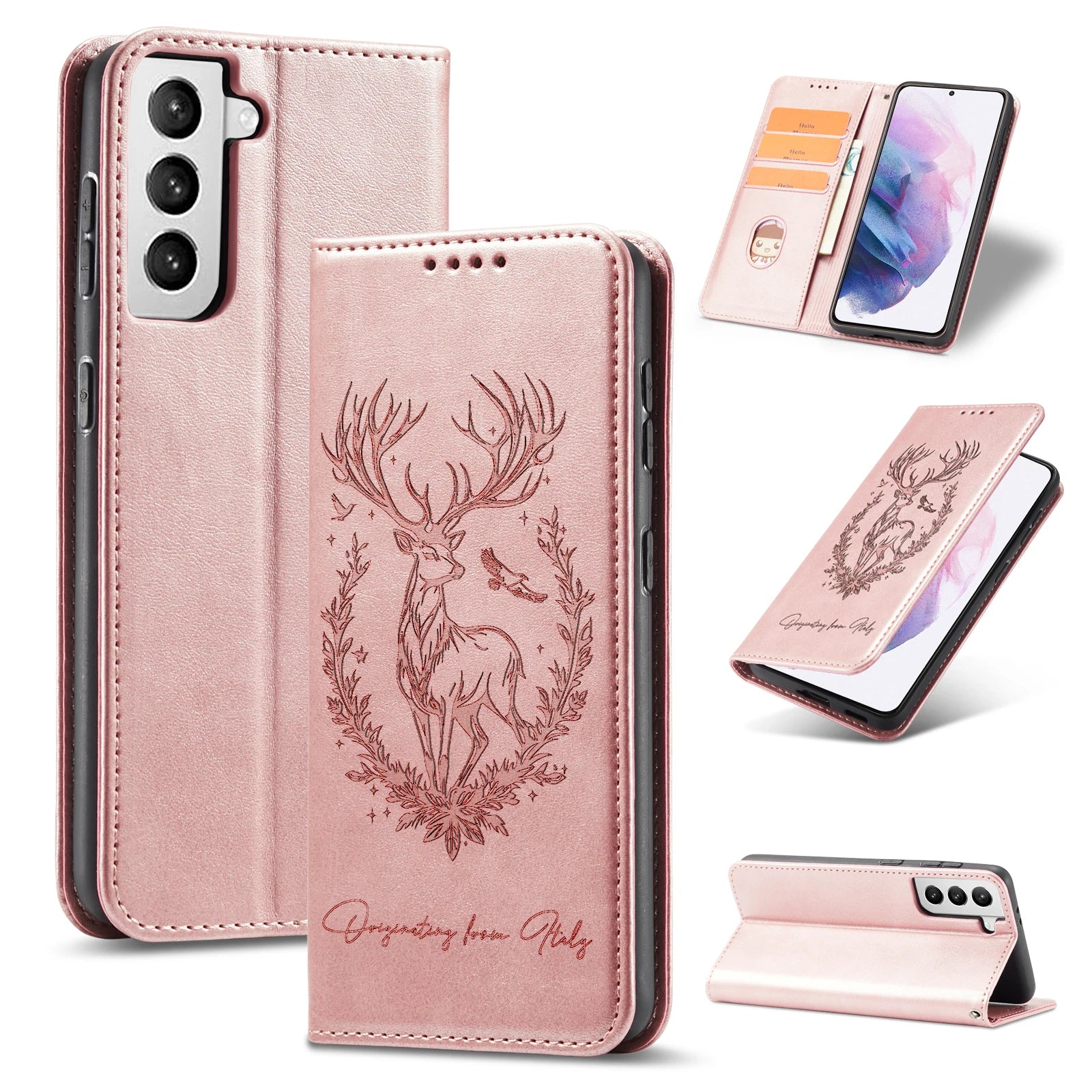 3D Tier Leder Flip Hülle für Xiaomi/Poco