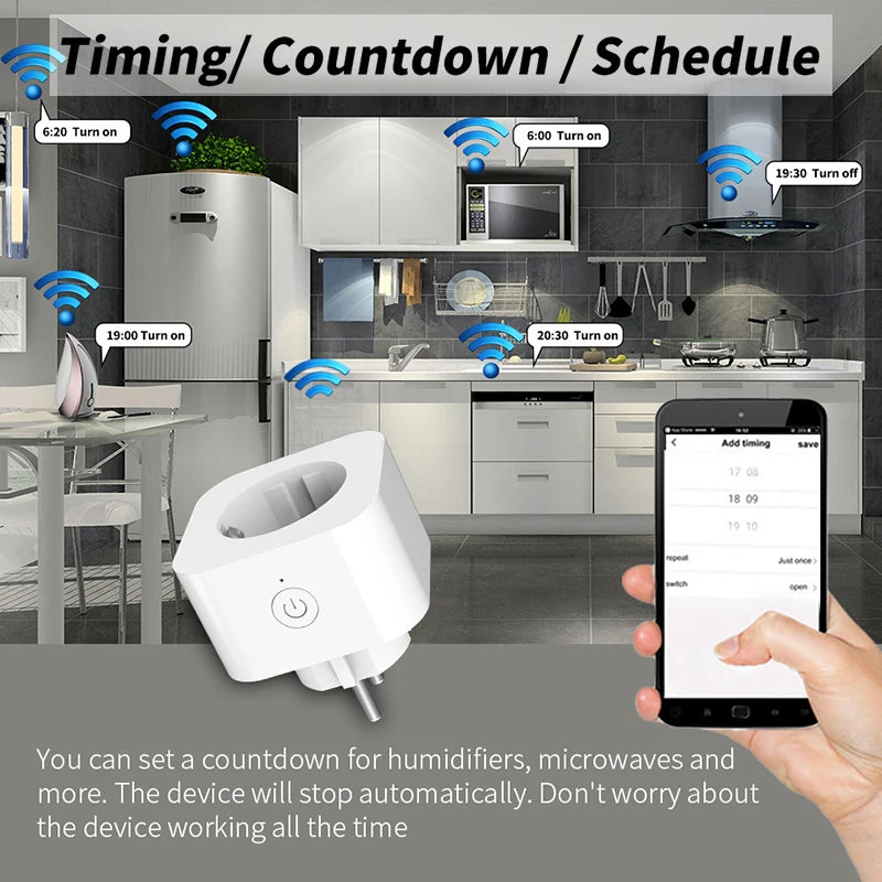 10A Smart Plug EU für Sprachsteuerung & Timer