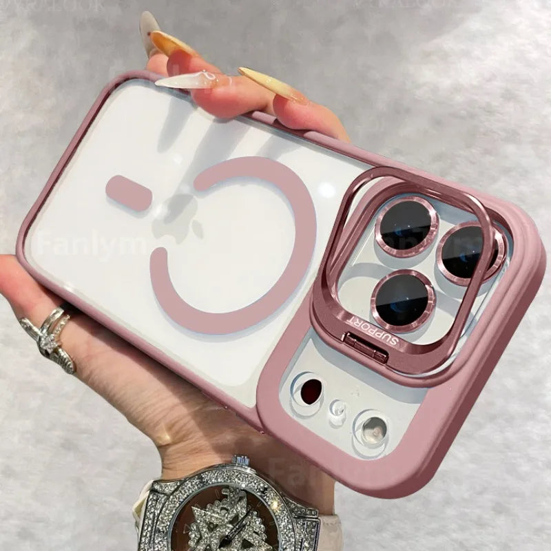 Magnetic case for iPhone 17 with lens protection