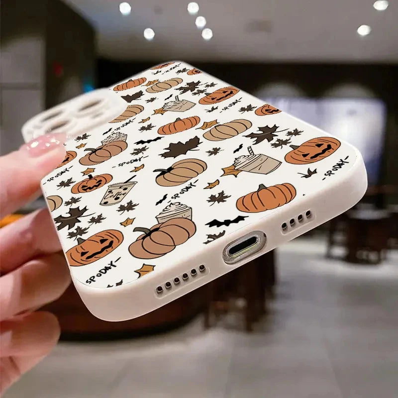 Soft TPU Halloween Pumpkin Case for iPhone