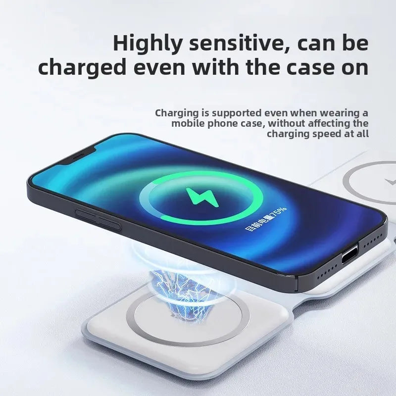 15W 3-in-1 Magnetic Foldable Power Bank