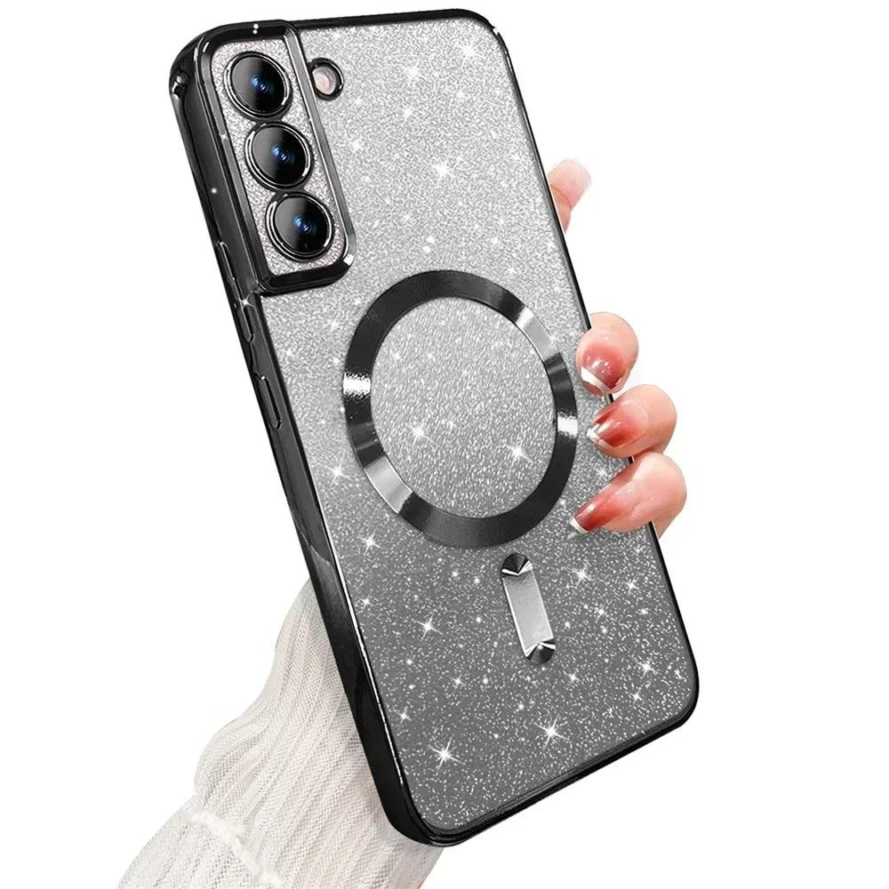 Glitzer TPU Hülle mit Farbverlauf für Galaxy S-Serie