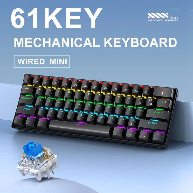 K61 60% Mechanische RGB Gaming-Tastatur