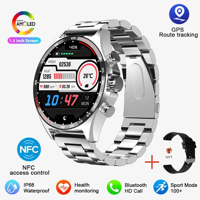Outdoor GPS Smartwatch 2024 für Herren mit Anruf