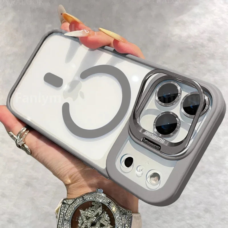 Magnetic case for iPhone 17 with lens protection