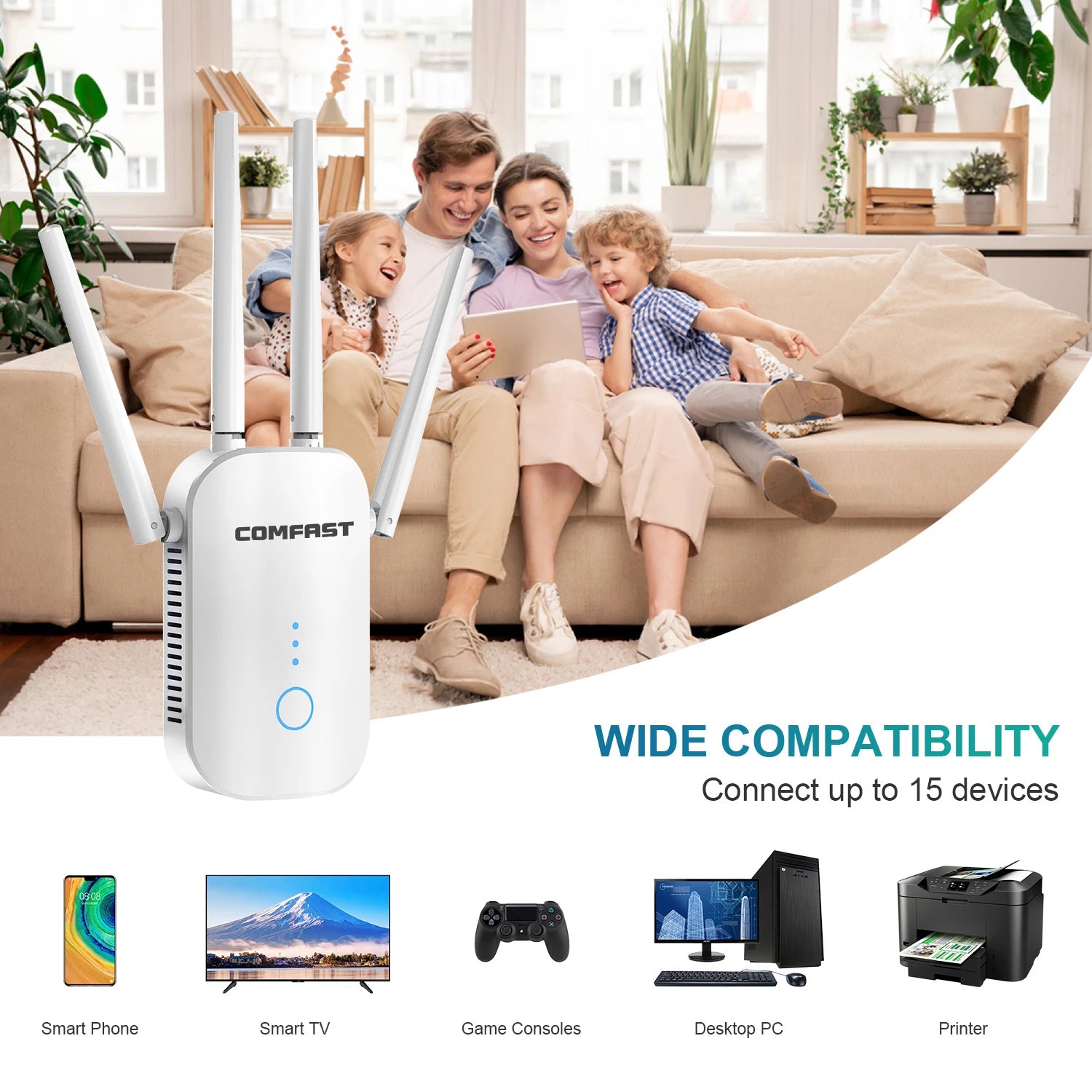 Comfast 1200Mbps Dual-Band WiFi Repeater