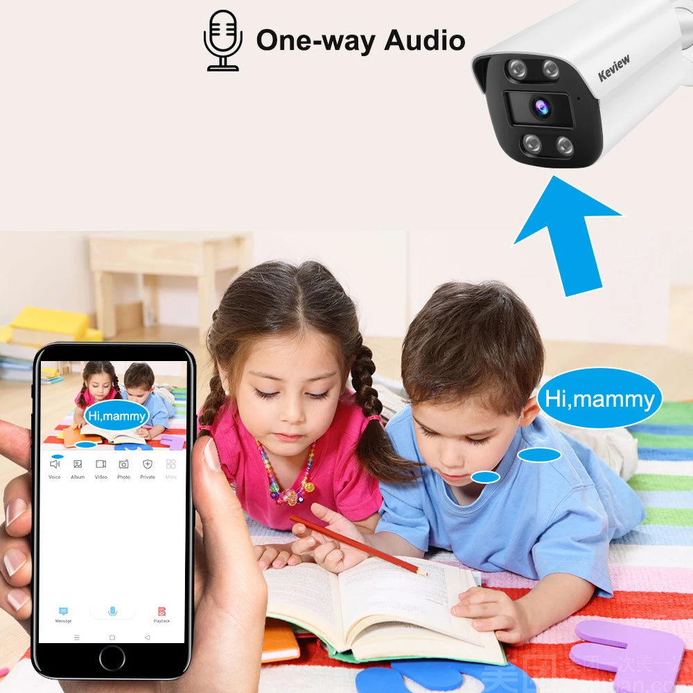 4K 8MP POE Überwachungskamera Außen Wasserdicht