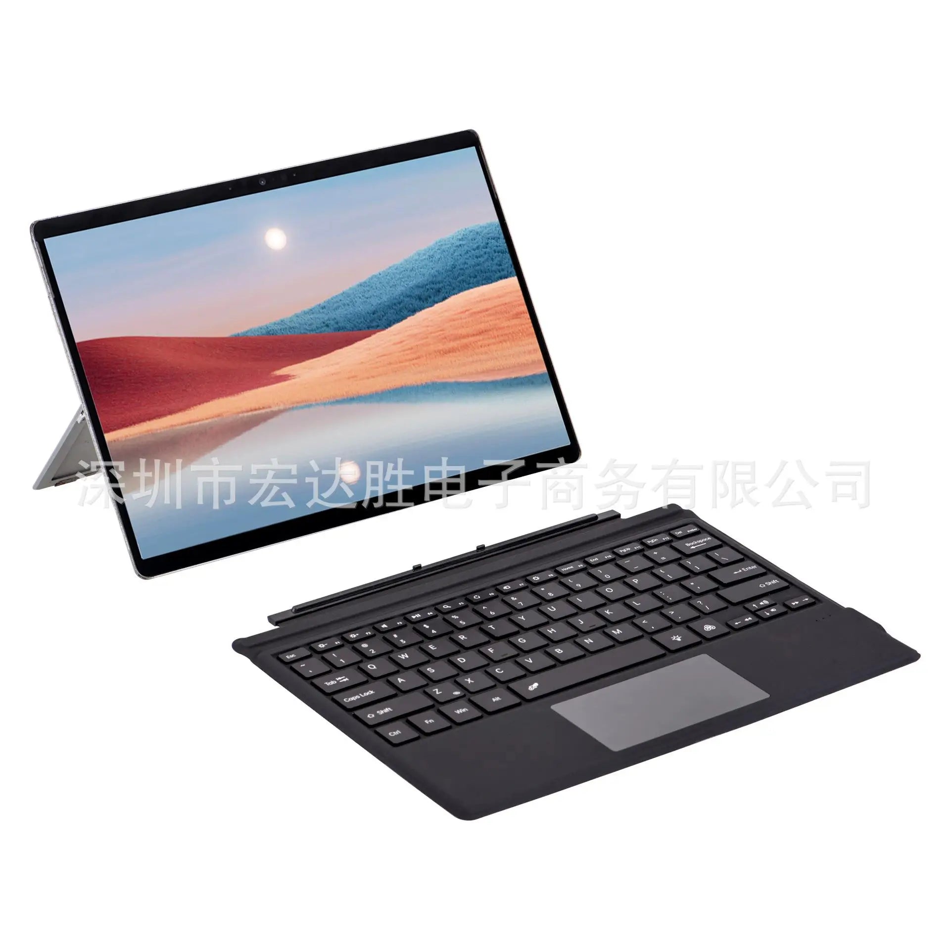 Kabellose Bluetooth Tastatur mit Beleuchtung für Surface Pro & Go