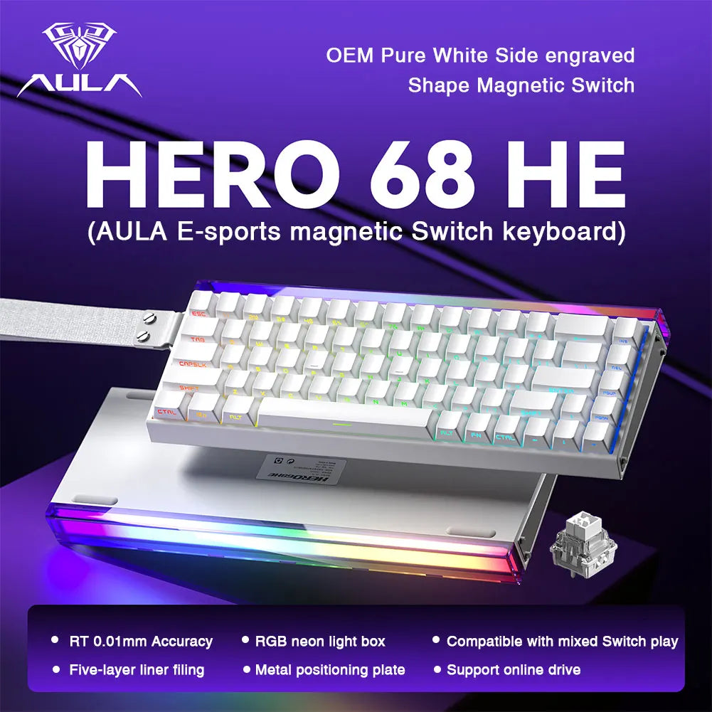 AULA HERO 68HE Gaming Tastatur