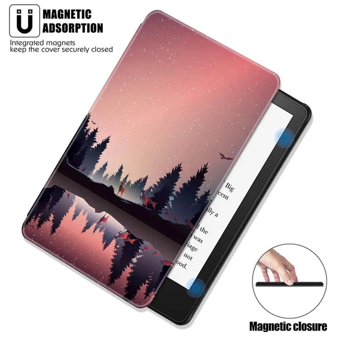 Hülle + Folie für Kindle 10. Gen 6 Zoll