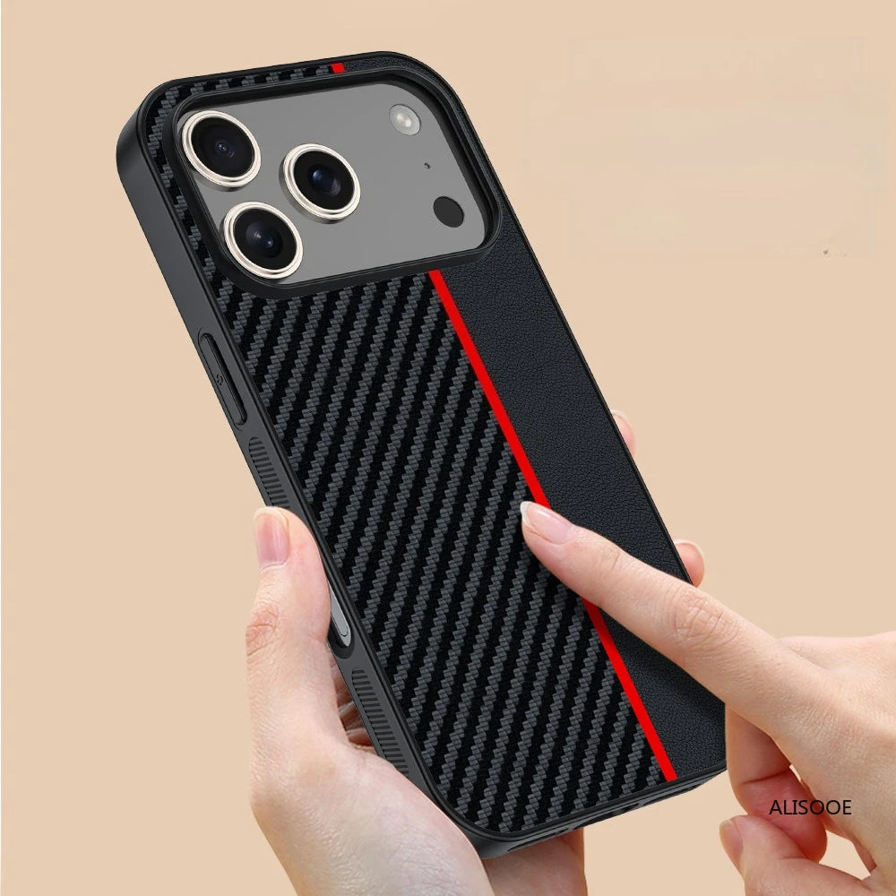 Lederhülle für iPhone 17 Pro Max – Luxus PU-Leder Case