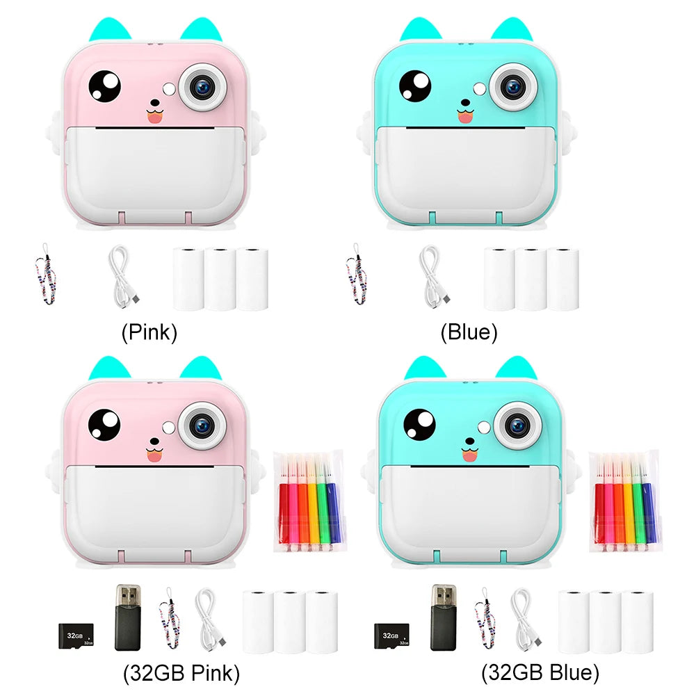 Portable mini thermal printer Bluetooth 200dpi USB