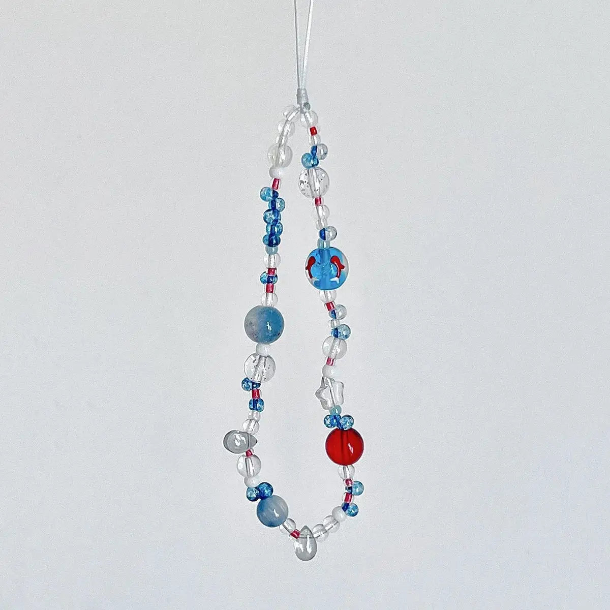 Ins Style Blase Goldfisch Lanyard Handyhülle Kette mit Perlen