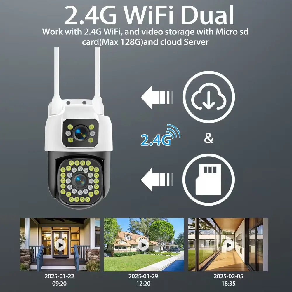 4K 8MP WiFi Surveillance Camera with Auto-Tracking