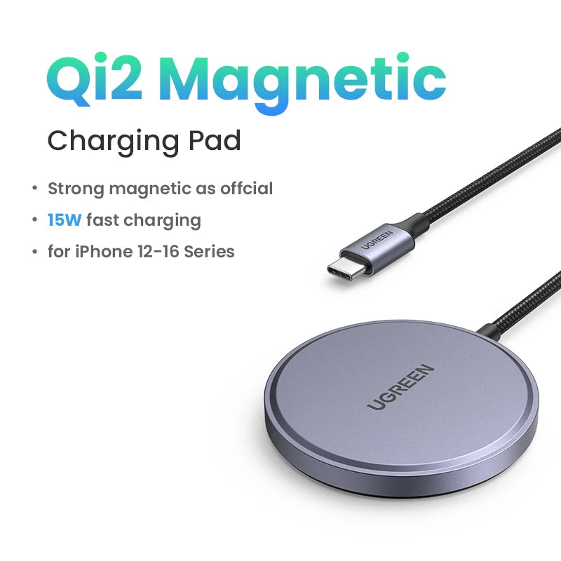 15W Magnetic Qi Charger for iPhone 16 17 Pro