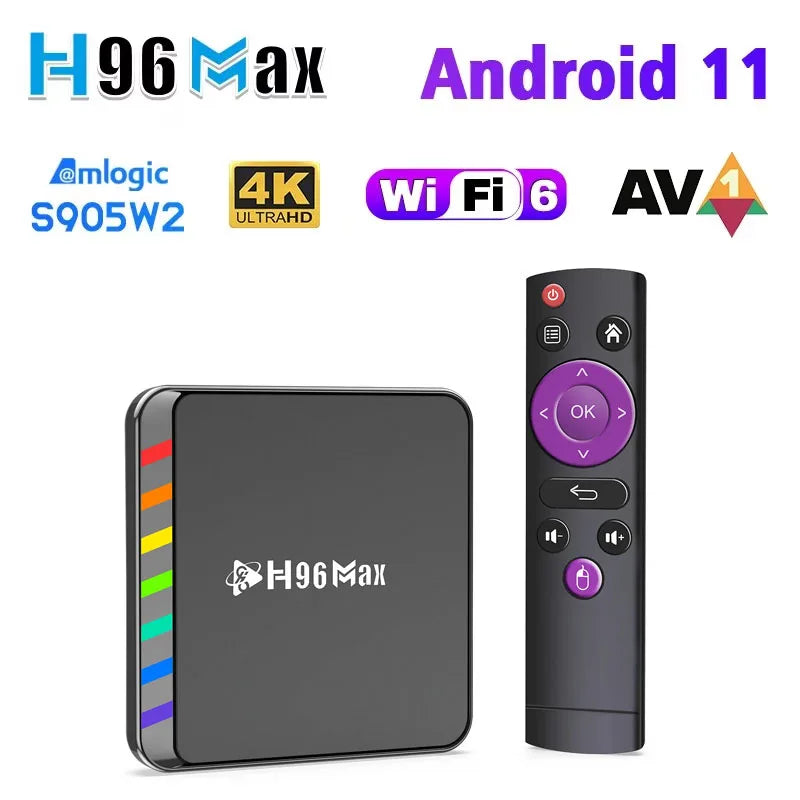 4K Smart TV Box Android 11 mit WiFi6 & Quad Core