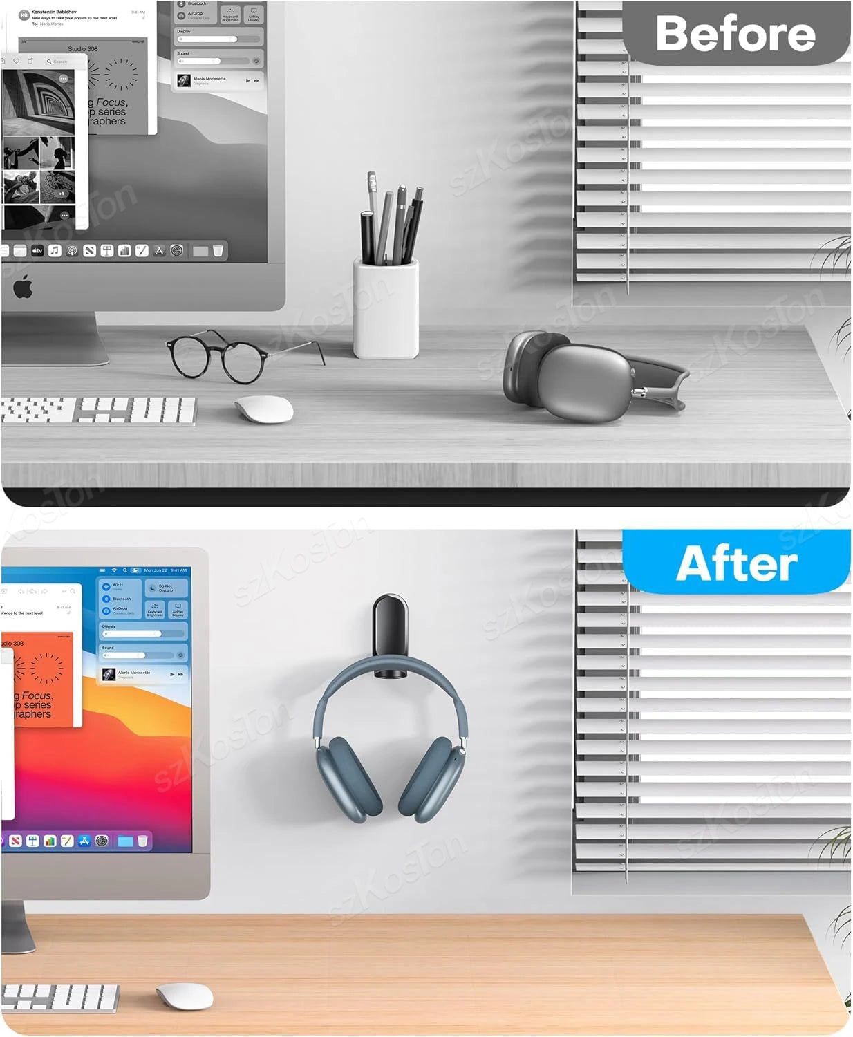 Multifunktionaler magnetischer faltbarer Kopfhörerständer