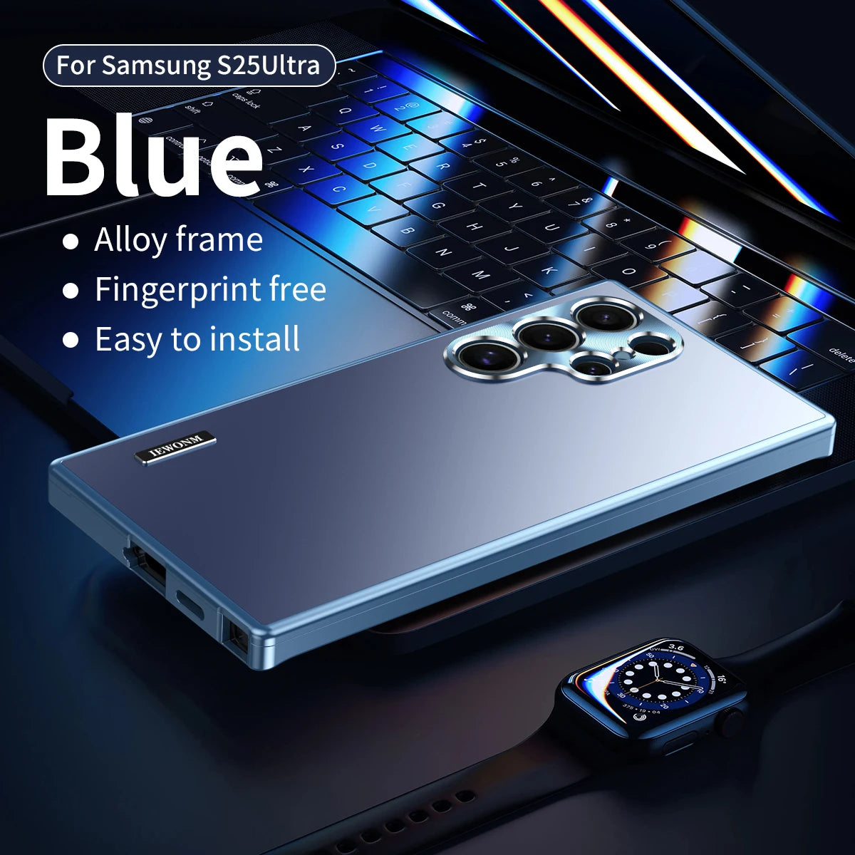 Magnetic aluminum case for Samsung S25 Ultra