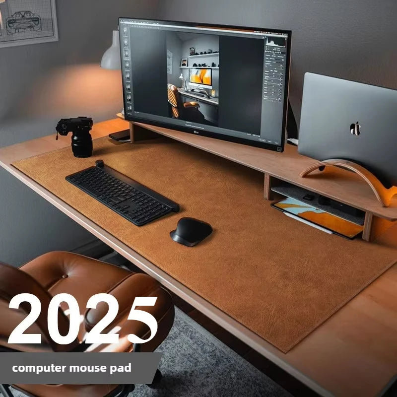 Retro XL Mauspad wasserfest PU Wildleder