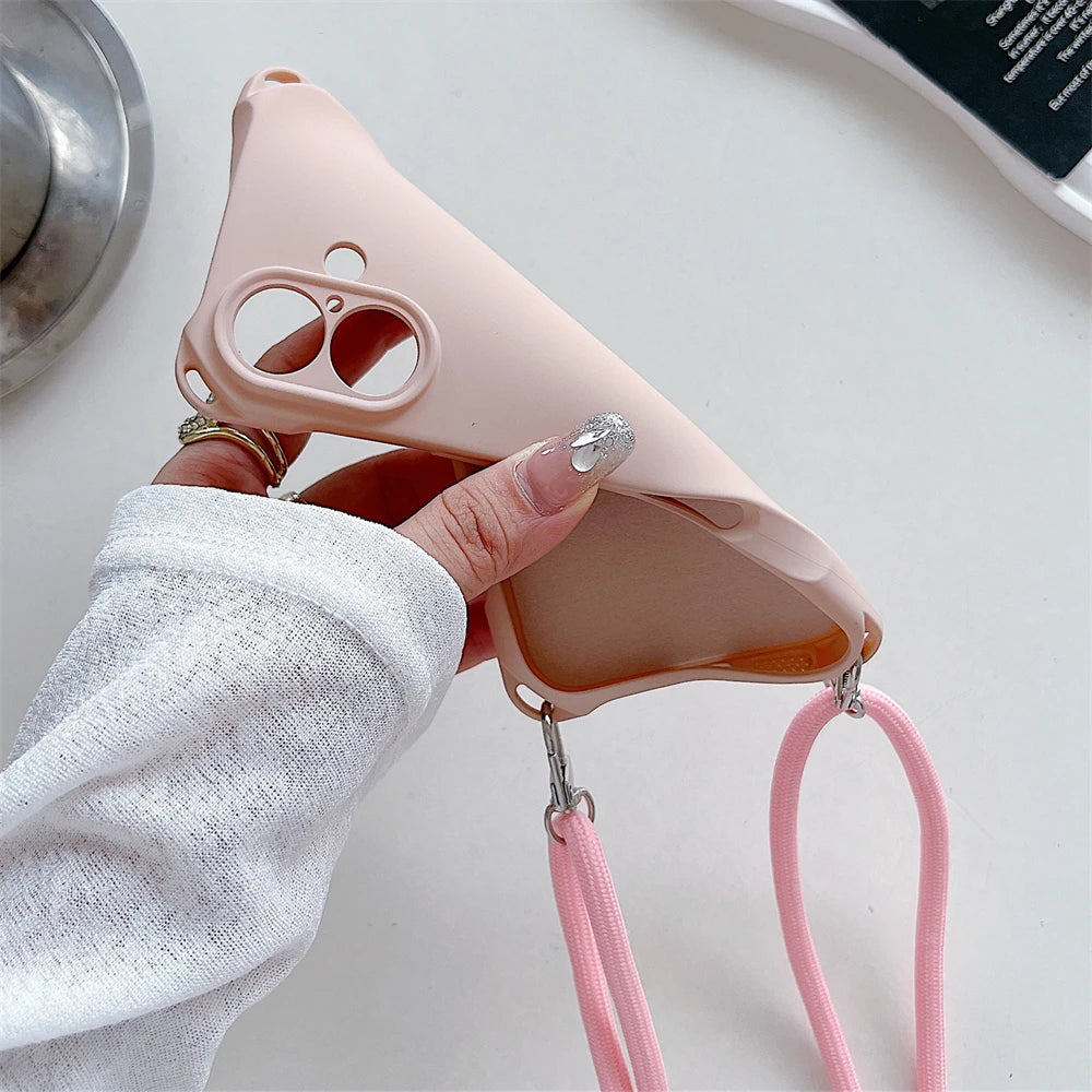 Umhängeband Silikonhülle für iPhone 17–11 Pro