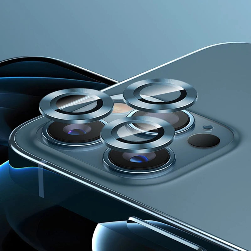 Metall-Ring Kameraobjektivschutz für iPhone 11–15 Pro Max