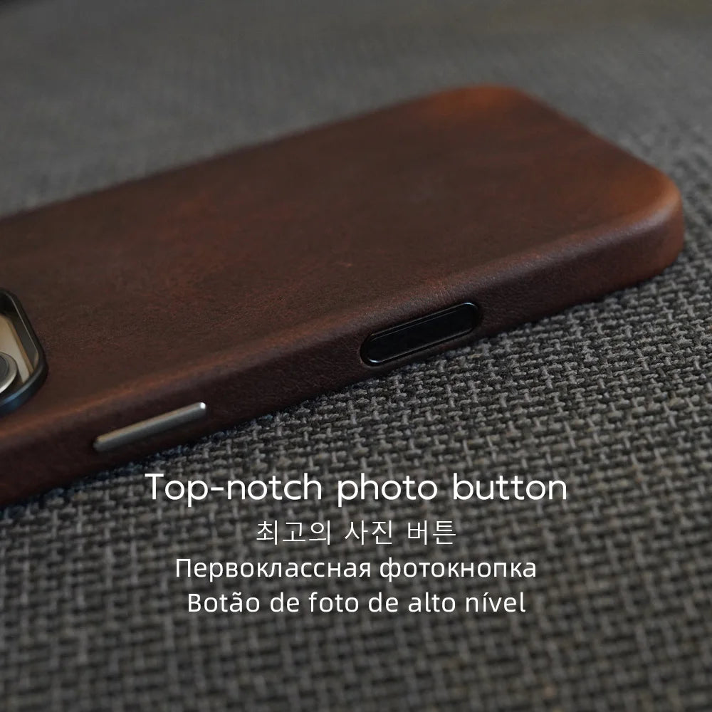 Echtleder Hülle magnetisch für iPhone 17 Serie