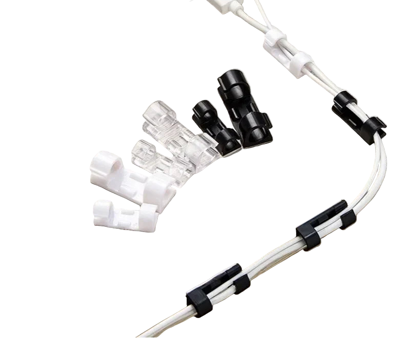 Selbstklebende Kabelclips 1–60 Stück für Ordnung