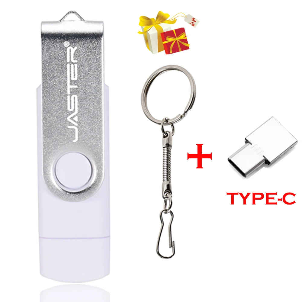 JASTER USB-Stick drehbar 128GB mit Logo Geschenk