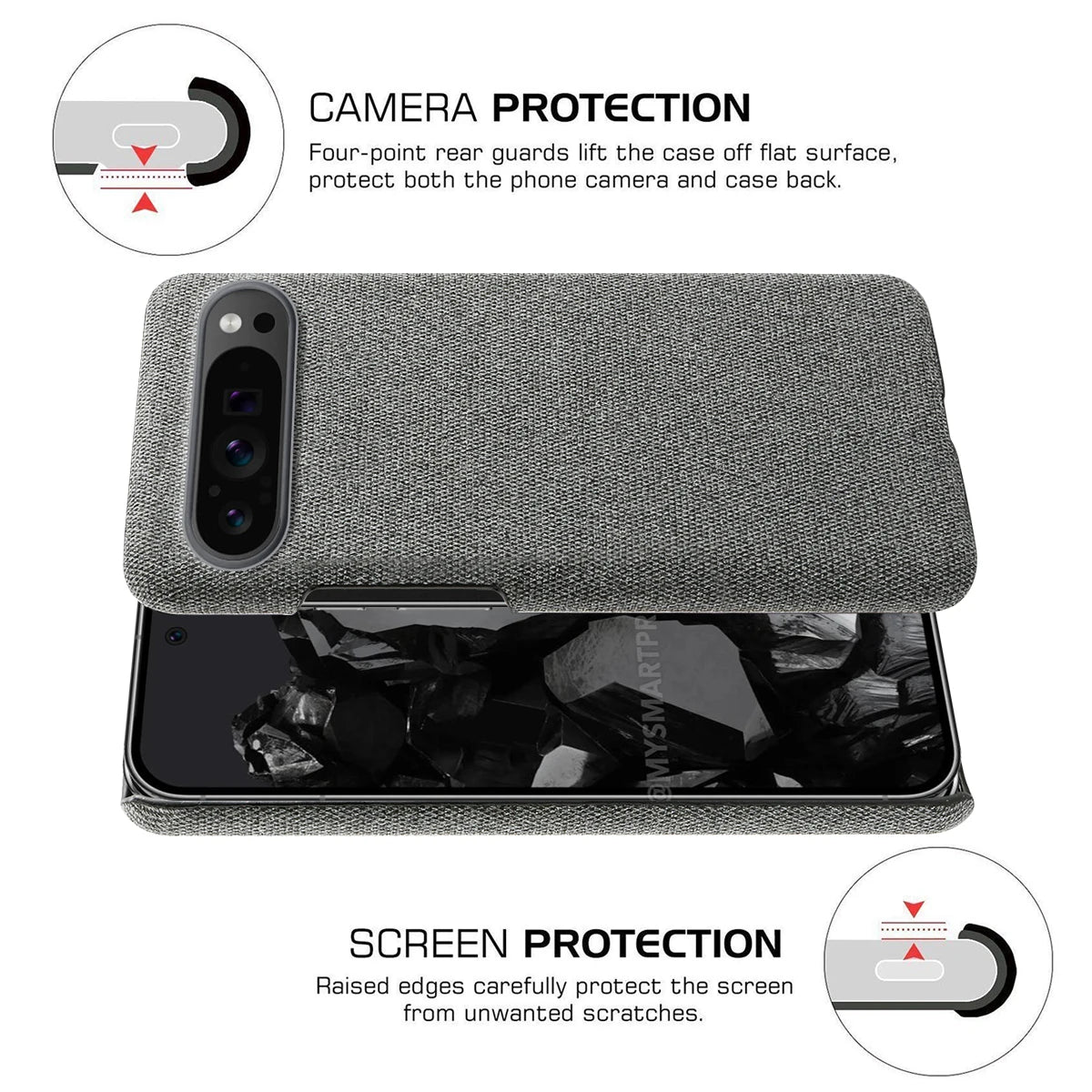 Luxus Stoffhülle für Google Pixel Serie