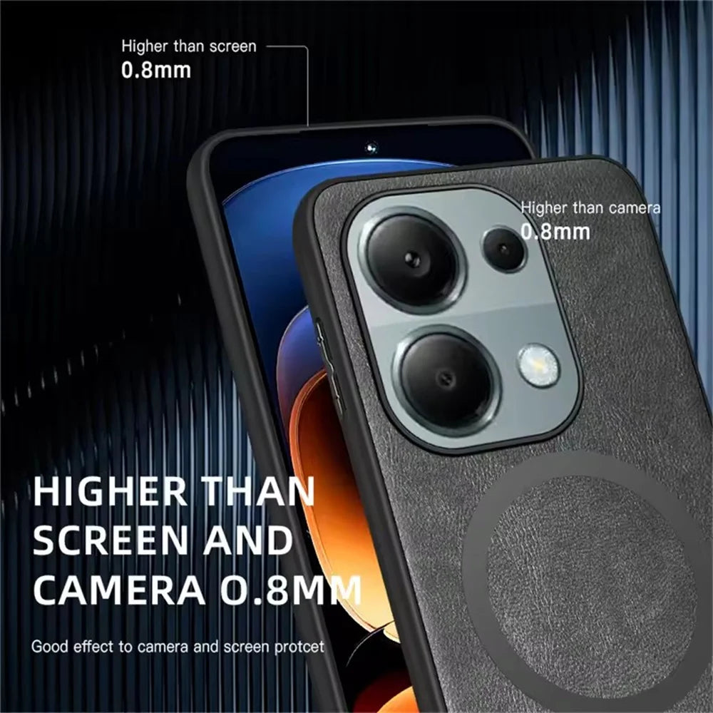 Lederhülle mit MagSafe für Xiaomi Redmi