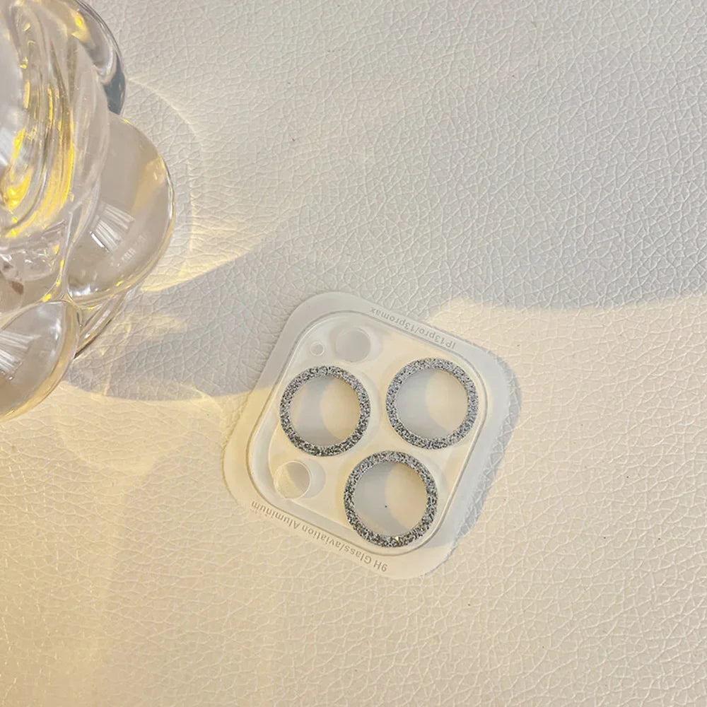 Glitzer Kamera Schutzglas iPhone