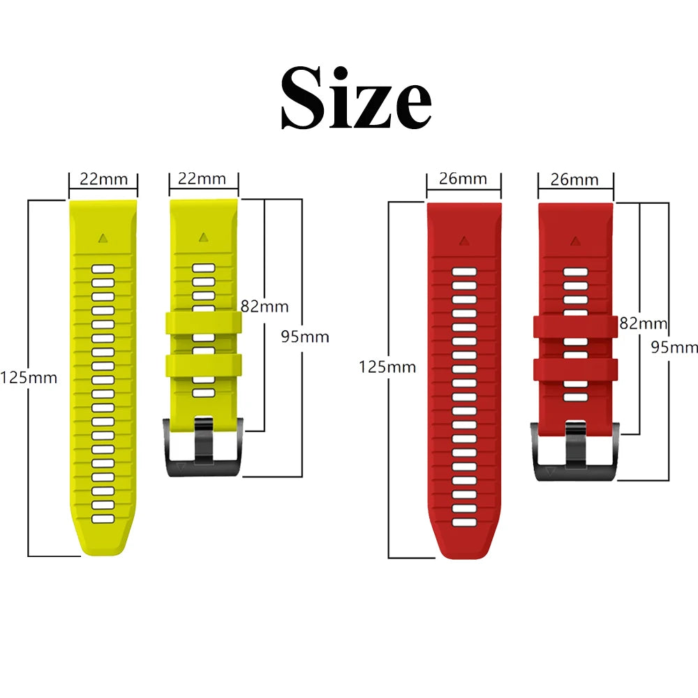 Silikonarmband für Garmin MARQ QuickFit 22/26mm