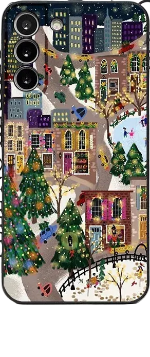 Pixel 9 8 Case Silicone TPU Christmas Snow Pattern Case