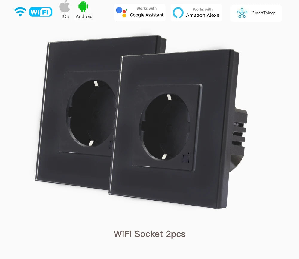 Smart WiFi socket EU USB Type-C Timer Alexa
