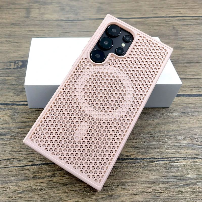 Luxus Hülle mit Wärmeschutz für Galaxy S25