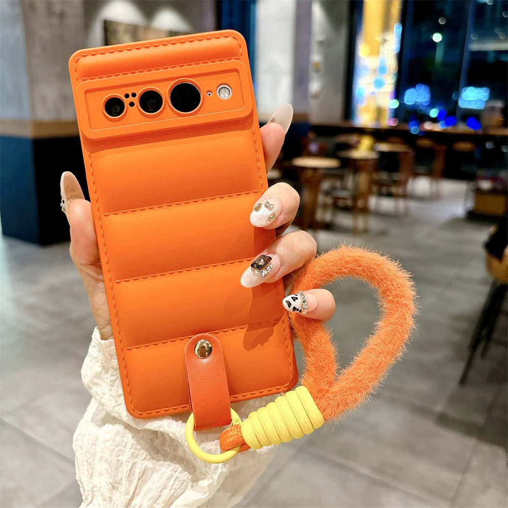Stylish TPU case with lanyard for Pixel 8