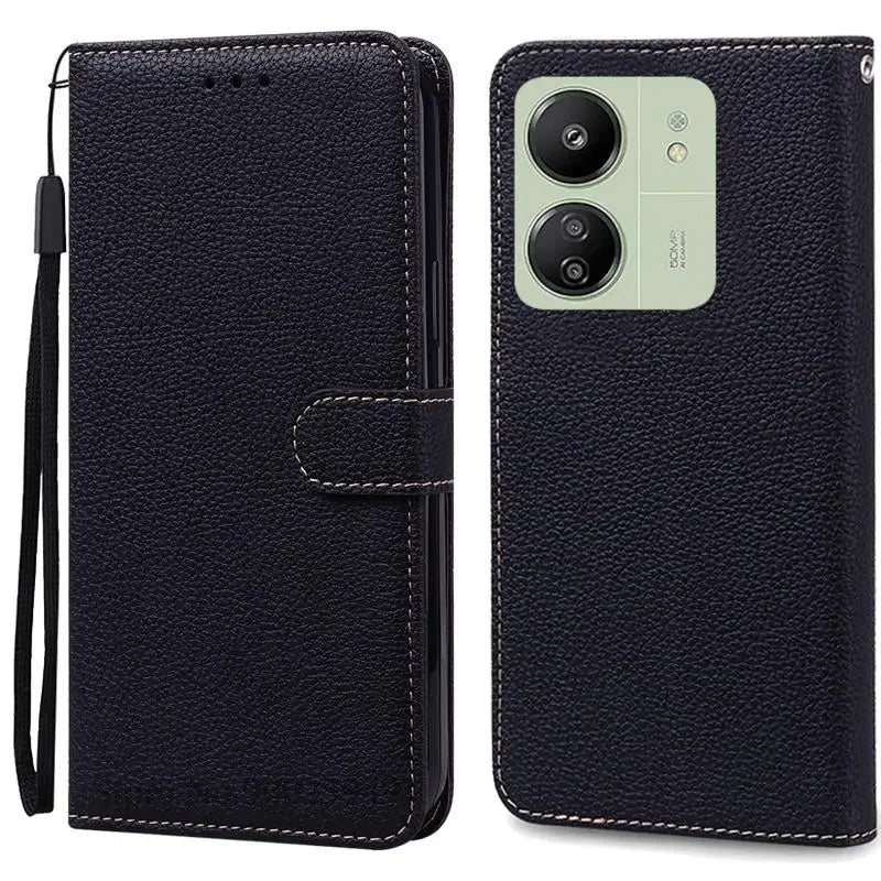 Leder Klapphülle für Redmi 13C