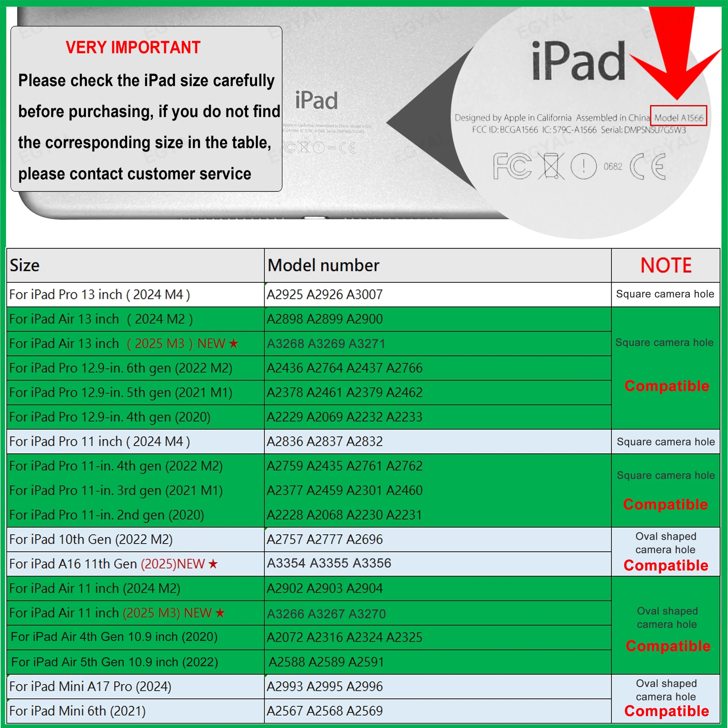 Magnetisches Folio für iPad 10–13 Zoll
