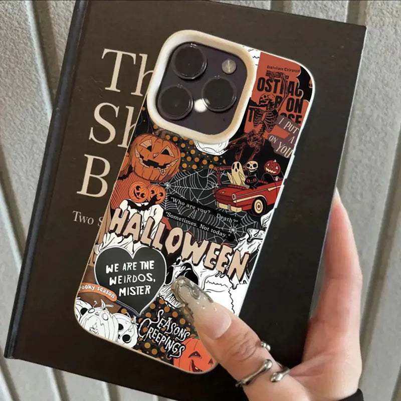 Creepy pumpkin silicone case for iPhone